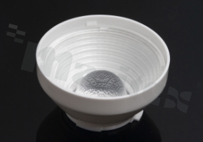 Lens for LED COB; angle: 31 to 57 degrees FWHM; Number of LEDs: 1; Dimensions: 50x50mm; Height: 25.5mm; meterial: PMMA; PC; Fastening: socket