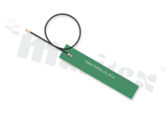 Antena; PCB; 5G; 600-6000MHz; 5.3dBi; VSWR<5.3; liniowa; dookólna; RG1.13; 0.2m; IPEX; przyklejana; 78.6x14.2x0.8mm; czarna