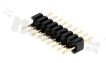 Pin Header; pitch 1.27mm; 1x9 pins; assembly: THT; male; straight; single row