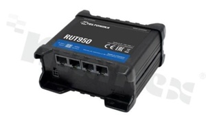 Industrial 4G VPN router; GSM/GPRS/EDGE/UMTS/HSPA+/LTE Cat.4; Wi-Fi 802.11; 4x 10/100Mbps RJ45 ports; 2x SIM slot; operating temperature -40+75 deg.C; power supply 9...30VDC; DIN rail mounting