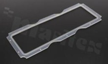 Gasket for LED; Number of LEDs: 12; Dimensions: 153.9x52.3mm; Height: 2.5mm; material: silicone; Fastening: screw