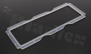 Gasket for LED; Number of LEDs: 12; Dimensions: 153.9x52.3mm; Height: 2.5mm; material: silicone; Fastening: screw