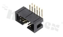 Złącze do PCB; w rastrze 2.54mm; 10-stykowe; montaż: THT; męskie; kątowe