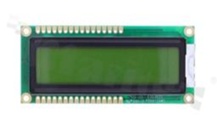 Wyświetlacz LCM; LCD znakowy; 16x2 znaków; STN pozytywowy żółto-zielony Y/G ; z żółto-zielonym Y/G podświetleniem LED; kąt patrzenia 6:00;5.0 V; dodatkowa czcionka English-Japanese;