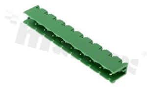 Listwa zaciskowa rozłączalna; w rastrze 7.50mm; 10-torowa; męska; pionowa; otwarta; UL 300V/15A; TUV:400V/20A