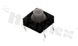 Tact Switch; THT; dimensions 8x8; h=5.0mm; wodoszczelny; operating force 180gf; button: round