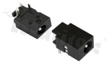 DC socket; male; angled; pin diameter 1.6mm; hole diameter 4.3mm; THT