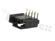 Header for PCB; pitch 2.54mm; 5-contacts; THT; male; side entry; 250V/3A