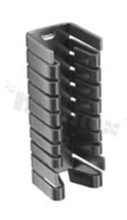 Heatsink; TO-220; 12.70x12.70x38.10mm; black; anodized aluminium; RoHS.