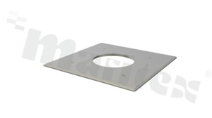 Front SP-BIG-TOPPLATE-SQUARE-316L-PL, obudowa, wymiar: 216,50x216,50mm, wysokość: 7,30mm, stal 316L