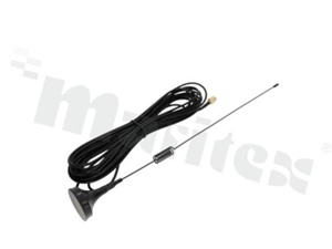 Antenna; whip; ISM; 868MHz; 5.0dBi; VSWR<2.0; linear; omni-directional; RG174; 5m; SMA; magnetic; fi30x299mm; black