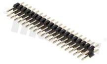 Listwa stykowa do PCB; w rastrze 2.00mm; 2x20 styków; montaż: THT; męska; prosta; dwurzędowe