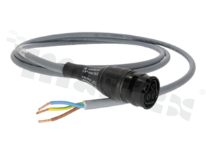 Connector RST20I3K1B-15H 20SW; 3-pin; plug; female; 16A; black; cable length 2000