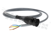 Connector RST20I3K1B-15H 20SW; 3-pin; plug; female; 16A; black; cable length 2000