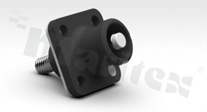Connector power heavy duty power; 5.7mm SL+ RCPT.BLK PM.SCRWTHRD; 90 keyway