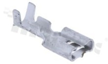 Flat connector; female; 6.3mm; 0.8mm; for wire AWG16-14(1.5-2.5mm2 wire); brass; unisolated