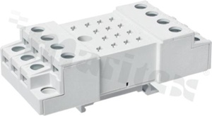 Socket for relay R15; 14 PIN; 10A; mounting; DIN; 10A/250VAC