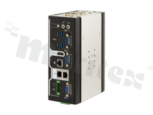 Komputer przemysłowy; Atom x7-E3950/Celeron N3350; RAM: do 8GB; 9xCOM; 4xUSB; 3xLAN; HDMI; VGA; DIO; 64GB eMMC; M.2 Key M; temp.pracy: -20+70C; 9-36VDC