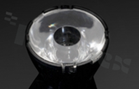 Soczewka do diod LED high power; kąt rozsyłu: 5 do 20 stopni FWHM; ilość diod: 1; rozmiar: okrąg 38mm; wysokość: 24mm; rodzaj materiału: PMMA; PC; sposób mocowania: taśma; kołek