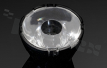 Lens for LED high power; angle: 5 to 20 degrees FWHM; Number of LEDs: 1; Dimensions: round 38mm; Height: 24mm; meterial: PMMA; PC; Fastening: tape; pin