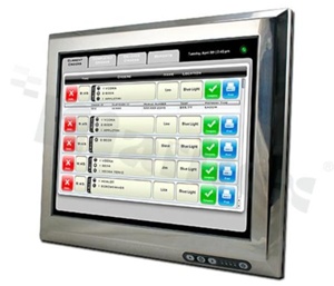 Komputer panelowy; bezwentylatorowy; 15" SXGA 10-24x768 Full IP-65; stal nierdzewna; ekran dotykowy; 250 nits; ErP Desig; DualCore 1.8G D525CPU; 1GB RAM DDR3; wbudowany dysk 16G SSD; zasilanie 12-28V;WYCOFANY Z PRODUKCJI
