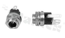 DC socket; male; angled; pin diameter 2.5mm; hole diameter 6.3mm; panel