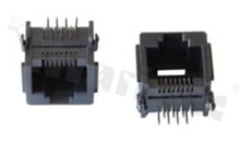 Socket RJ45; 8-contacts; THT; side entry; size 8; gold flash contact plating