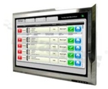 22" Full IP-65 Panel PC; stainless steel; Touch Panel; Intel Atom E3845 1.91 GHz; Gigabit Ethernet; 1COM; 3 USB; supply 12-26V