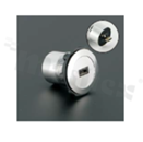 MicroUSB2.0 socket; female; mounting hole 22mm; connection to MicroUSB2.0 male plug; silver; aluminum alloy.
