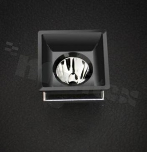 Reflector for LED high power; angle: 48 degrees ; Number of LEDs: 1; Dimensions: 25x24.2mm; Height: 12.3mm; material: PC; Fastening: screw