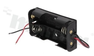 2xAA Battery holder; with 26AWG wire 15cm