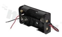 2xAA Battery holder; with 26AWG wire 15cm