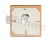Antena; patch; GNSS; 1565-1586MHz; 0.11dBi; VSWR<1.1; RHCP; kierunkowa; pin; 10.2x10.2x4mm