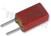 Polyester capacitor; 330nF; 250V; 10%; p=5mm; 8.5x14x7.2mm; 55+100deg.C