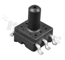 Gauge pressure sensor (positive); range: 1 MPa; accuracy: +-1.5%; working temp.: -40+125 deg.C; digitally amplified analog output; supply: 5.0 VDC; port: 6 mm; SMD; tray