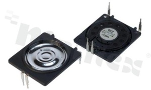 Głośnik 43x40mm; 8 Ohm; 0.2W; 300Hz-7.5kHz; Membrana: Mylarowa; Wys: 3.4mm
