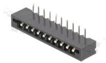 Złącze Non-ZIF do PCB; w rastrze 2.54mm; 10-stykowe; montaż: THT; poziome