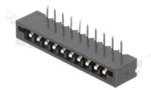 Non-ZIF connector for FFC/FPC; pitch 2.54mm; 10-contacts; THT; side entry