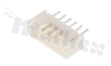 Header for PCB; pitch 2.00mm; 6-contacts; THT; male; top entry; 100V/2A