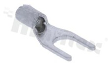 Fork terminal; short size; O4.3mm; for wire 0.5-1.5mm2; Imax= 19A