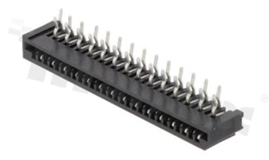 Złącze Non-ZIF do PCB; w rastrze 1.25mm; 28-stykowe; montaż: THT; poziome