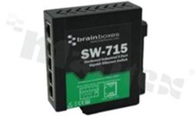 Switch przemysłowy Gigabit; niezarządzalny; metalowa obudowa; 5 portów 10/100/1000 Mb/s; temp. pracy: -40+80 st.C; zasilanie redundantne 5...30VDC; montaż na szynie DIN