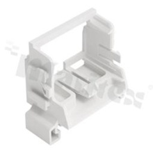 Adapter; for 10-wire connectors from 221 series; 4mm2; for din rail TS35;white