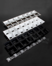 Soczewka do diod LED mid power; kąt rozsyłu: 25+70  stopni FWHM; ilość diod: 14; rozmiar: 280x40mm; wysokość: 20.3mm; rodzaj materiału: PC; sposób mocowania: kołek; śruby; klipsy
