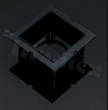Odbłyśnik for LED; Number of LEDs: 1; Dimensions: 40x40mm; Height: 17.6mm; meterial: PC; Fastening: screw