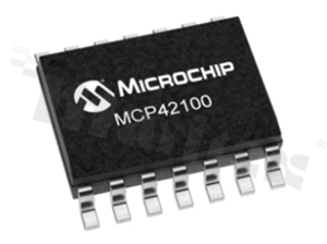 Układy scalone potencjometrów cyfrowych; MICROCHIP; MCP42100T-I/SL; SPI, Serial; 2.7 V - 5.5 V; Surface Mount; 14