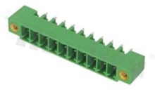 Listwa zaciskowa rozłączalna; w rastrze 3.81mm; 10-torowa; męska; pionowa; z zaczepem śrubowym; UL 300V/10A; TUV:300V/10.5A