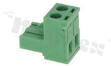 Listwa zaciskowa rozłączalna; w rastrze 5.08mm; 2-torowa; żeńska; na przewód 2.5mm2 (28-12AWG); kierunek wtykania równoległy do osi przewodu; styki z fosforobrązu; mosiężna klatka przewodu; UL 300V/15A