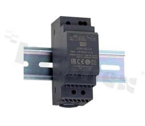 Przetwornica DC/DC; DIN; 30W; 15V; 2A; 18-75VDC