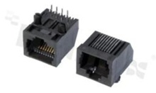 Socket RJ45; 8-contacts; THT; side entry; size 8; 6u" Au
